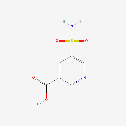 5-sulfamoylpyridine-3-carboxylic acid (CAS: 938066-08-1) - Chemical Structure and Molecular Formula 