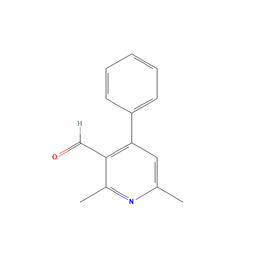 2,6-dimethyl-4-phenylpyridine-3-carbaldehyde (CAS: 1356002-83-9) - Chemical Structure and Molecular Formula 