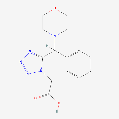 2-[5-[morpholin-4-yl(phenyl)methyl]tetrazol-1-yl]acetic acid (CAS: 915922-69-9) - Related Chemical Product