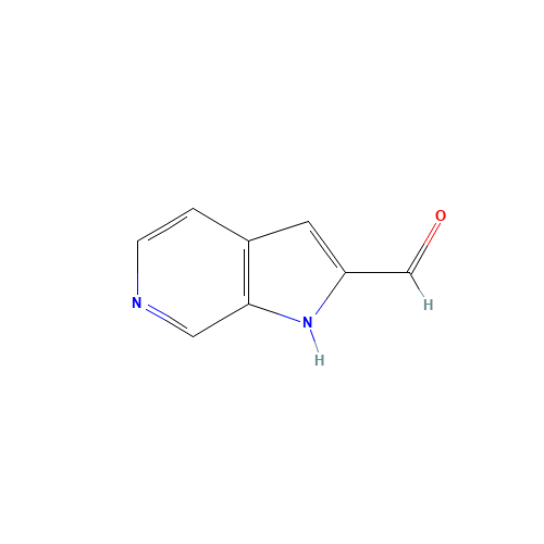 1H-pyrrolo[2,3-c]pyridine-2-carbaldehyde (CAS: 867034-96-6) - Chemical Structure and Molecular Formula 