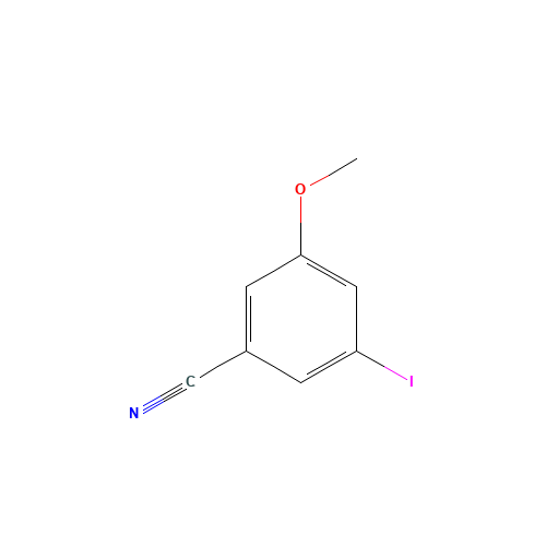 3-iodo-5-methoxybenzonitrile (CAS: 269411-72-5) - Chemical Structure and Molecular Formula 