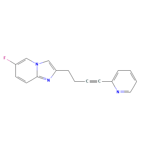 6-fluoro-2-(4-pyridin-2-ylbut-3-ynyl)imidazo[1,2-a]pyridine (CAS: 872363-17-2) - Related Chemical Product