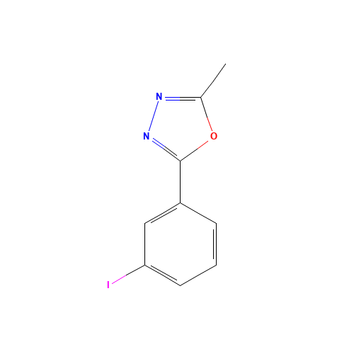 2-(3-iodophenyl)-5-methyl-1,3,4-oxadiazole (CAS: 41421-02-7) - Related Chemical Product