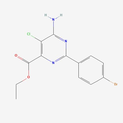 ethyl 6-amino-2-(4-bromophenyl)-5-chloropyrimidine-4-carboxylate (CAS: 858955-67-6) - Related Chemical Product