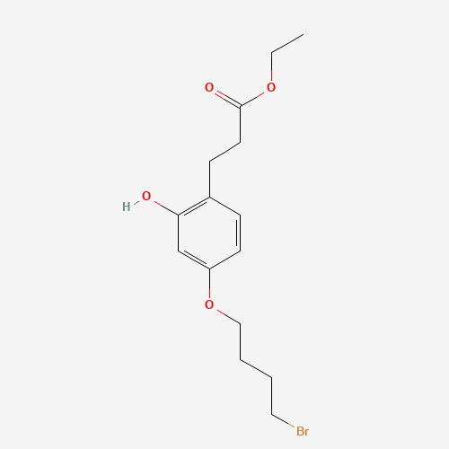 ethyl 3-[4-(4-bromobutoxy)-2-hydroxyphenyl]propanoate (CAS: 875455-24-6) - Related Chemical Product
