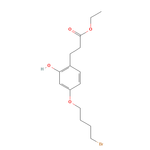 ethyl 3-[4-(4-bromobutoxy)-2-hydroxyphenyl]propanoate (CAS: 875455-24-6) - Related Chemical Product