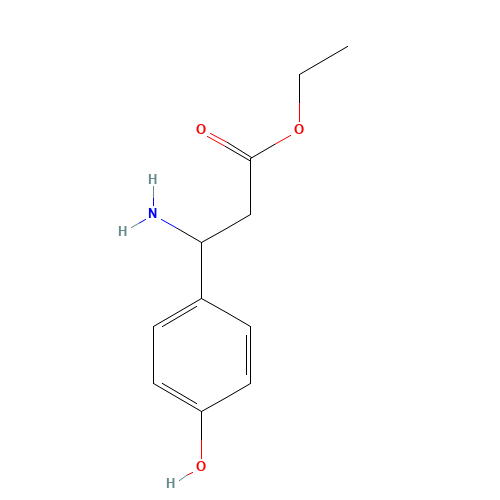 ethyl 3-amino-3-(4-hydroxyphenyl)propanoate (CAS: 294197-01-6) - Chemical Structure and Molecular Formula 