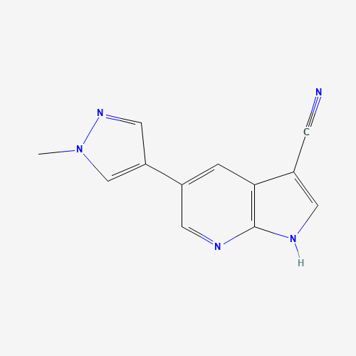 5-(1-methylpyrazol-4-yl)-1H-pyrrolo[2,3-b]pyridine-3-carbonitrile (CAS: 1379670-82-2) - Related Chemical Product