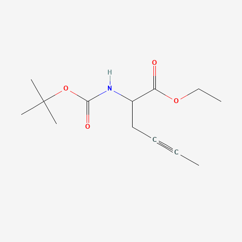 ethyl 2-[(2-methylpropan-2-yl)oxycarbonylamino]hex-4-ynoate (CAS: 183500-59-6) - Related Chemical Product