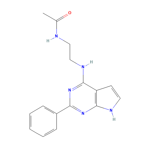 N-[2-[(2-phenyl-7H-pyrrolo[2,3-d]pyrimidin-4-yl)amino]ethyl]acetamide (CAS: 343632-20-2) - Related Chemical Product