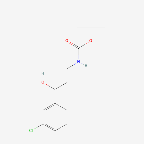 tert-butyl N-[3-(3-chlorophenyl)-3-hydroxypropyl]carbamate (CAS: 913642-57-6) - Related Chemical Product