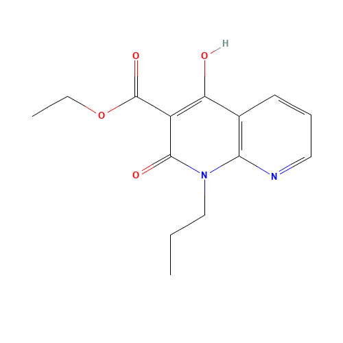 ethyl 4-hydroxy-2-oxo-1-propyl-1,8-naphthyridine-3-carboxylate (CAS: 1253791-84-2) - Chemical Structure and Molecular Formula 