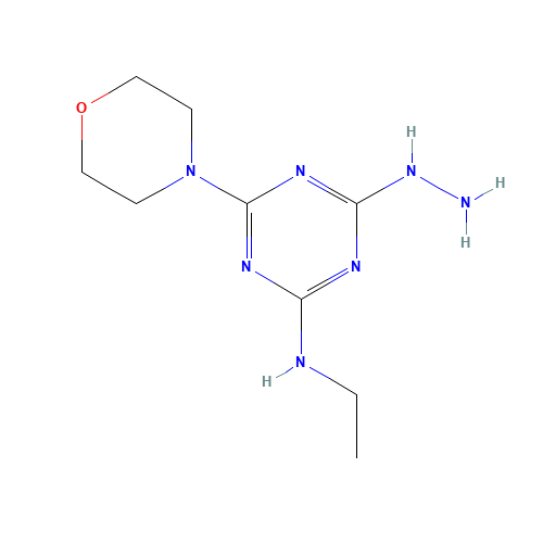N-ethyl-4-hydrazinyl-6-morpholin-4-yl-1,3,5-triazin-2-amine (CAS: 893688-39-6) - Related Chemical Product