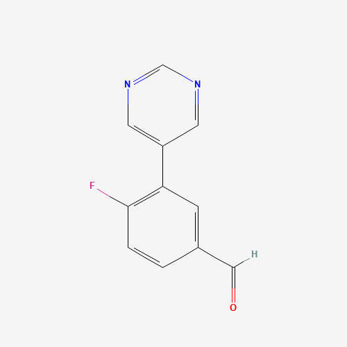 4-fluoro-3-pyrimidin-5-ylbenzaldehyde (CAS: 1250330-91-6) - Related Chemical Product