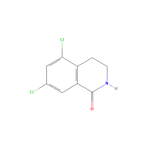 5,7-dichloro-3,4-dihydro-2H-isoquinolin-1-one (CAS: 885273-81-4) - Chemical Structure and Molecular Formula 