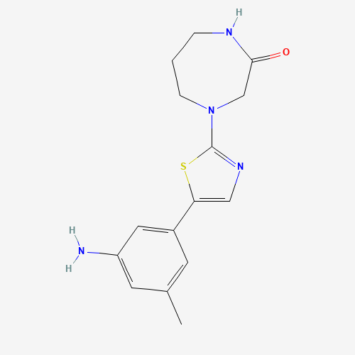 4-[5-(3-amino-5-methylphenyl)-1,3-thiazol-2-yl]-1,4-diazepan-2-one (CAS: 1312572-68-1) - Related Chemical Product