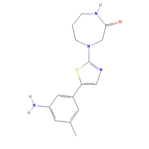 4-[5-(3-amino-5-methylphenyl)-1,3-thiazol-2-yl]-1,4-diazepan-2-one (CAS: 1312572-68-1) - Related Chemical Product