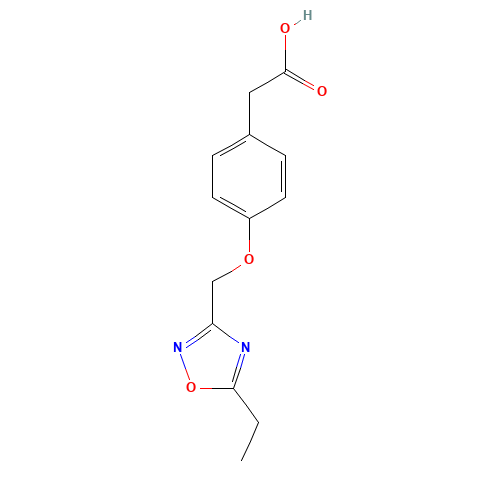 2-[4-[(5-ethyl-1,2,4-oxadiazol-3-yl)methoxy]phenyl]acetic acid (CAS: 1282309-02-7) - Related Chemical Product