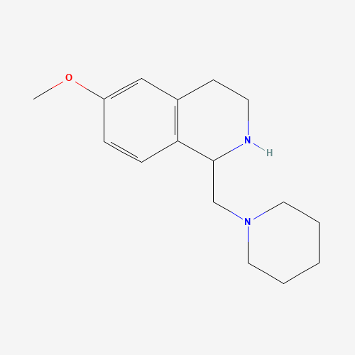 6-methoxy-1-(piperidin-1-ylmethyl)-1,2,3,4-tetrahydroisoquinoline (CAS: 850875-71-7) - Chemical Structure and Molecular Formula 