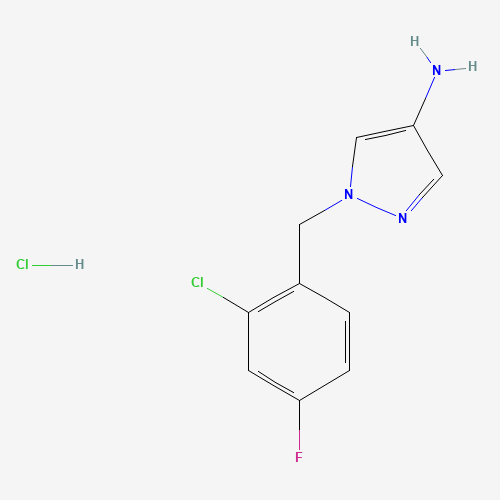 1-[(2-chloro-4-fluorophenyl)methyl]pyrazol-4-amine;hydrochloride (CAS: 1147222-53-4) - Related Chemical Product