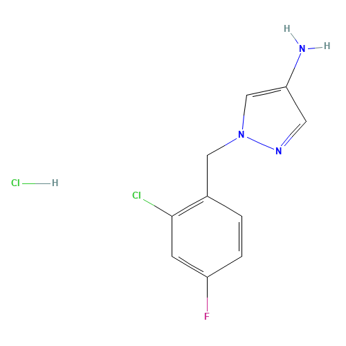 1-[(2-chloro-4-fluorophenyl)methyl]pyrazol-4-amine;hydrochloride (CAS: 1147222-53-4) - Related Chemical Product