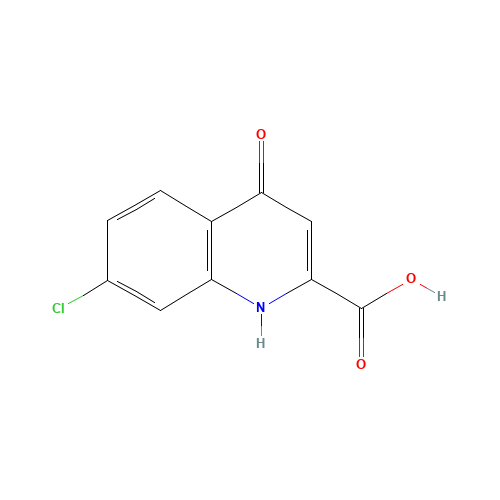 7-chloro-4-oxo-1H-quinoline-2-carboxylic acid (CAS: 18000-24-3) - Chemical Structure and Molecular Formula 