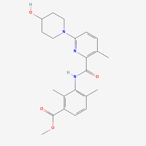 methyl 3-[[6-(4-hydroxypiperidin-1-yl)-3-methylpyridine-2-carbonyl]amino]-2,4-dimethylbenzoate (CAS: 1529761-14-5) - Related Chemical Product