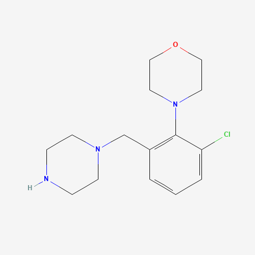 4-[2-chloro-6-(piperazin-1-ylmethyl)phenyl]morpholine (CAS: 1446818-91-2) - Related Chemical Product