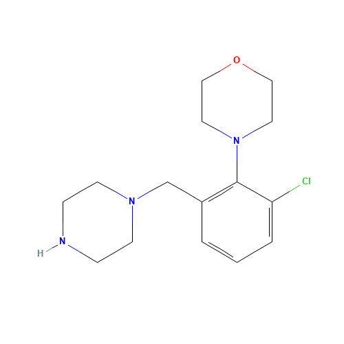 4-[2-chloro-6-(piperazin-1-ylmethyl)phenyl]morpholine (CAS: 1446818-91-2) - Related Chemical Product