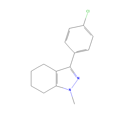 3-(4-chlorophenyl)-1-methyl-4,5,6,7-tetrahydroindazole (CAS: 62822-26-8) - Related Chemical Product
