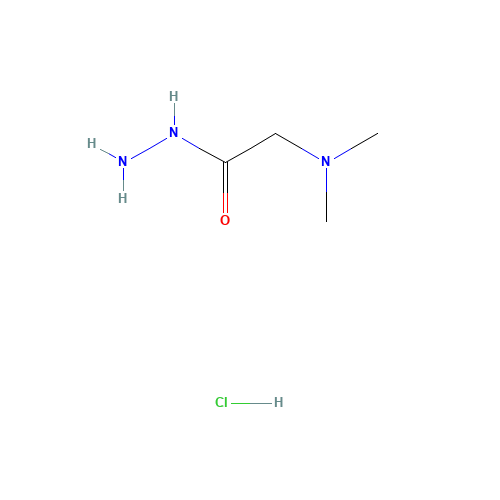 2-(dimethylamino)acetohydrazide;hydrochloride (CAS: 539-64-0) - Chemical Structure and Molecular Formula 