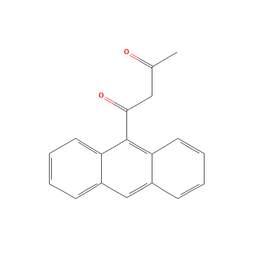 1-anthracen-9-ylbutane-1,3-dione (CAS: 101736-47-4) - Chemical Structure and Molecular Formula 