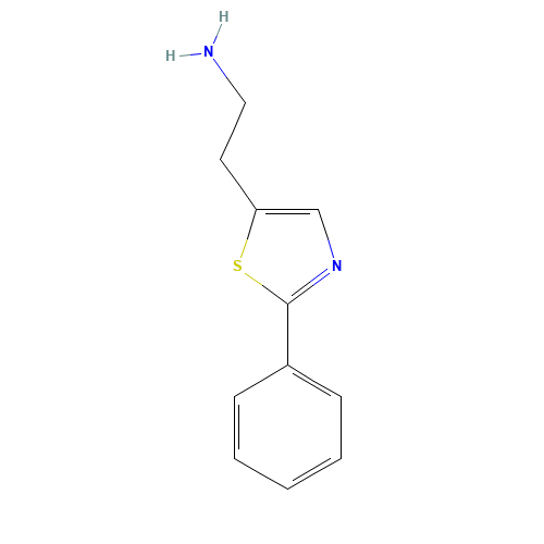 2-(2-phenyl-1,3-thiazol-5-yl)ethanamine (CAS: 910387-52-9) - Chemical Structure and Molecular Formula 