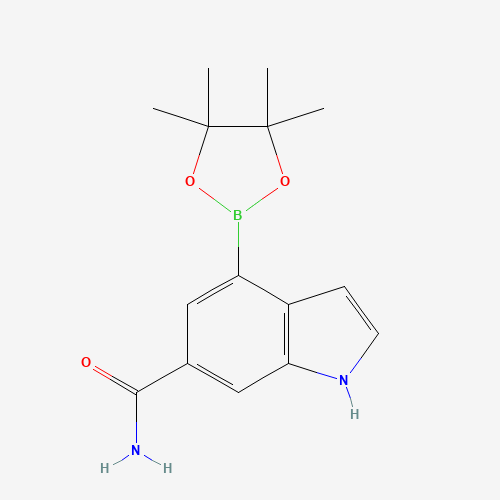 4-(4,4,5,5-tetramethyl-1,3,2-dioxaborolan-2-yl)-1H-indole-6-carboxamide (CAS: 955978-86-6) - Related Chemical Product
