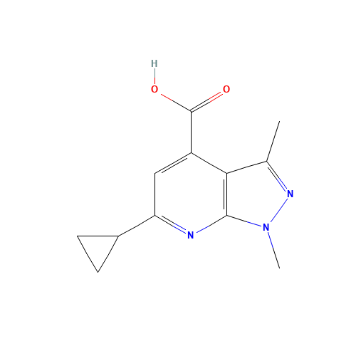 6-cyclopropyl-1,3-dimethylpyrazolo[3,4-b]pyridine-4-carboxylic acid (CAS: 886503-63-5) - Related Chemical Product
