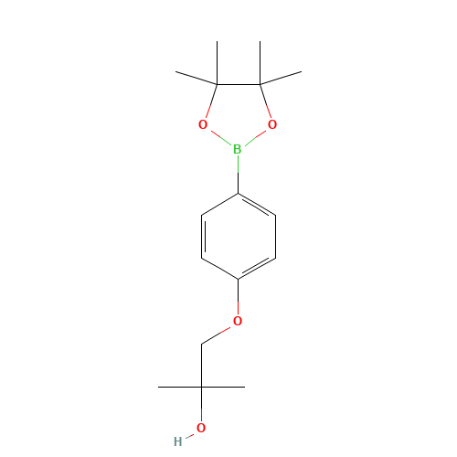 2-methyl-1-[4-(4,4,5,5-tetramethyl-1,3,2-dioxaborolan-2-yl)phenoxy]propan-2-ol (CAS: 1415793-95-1) - Related Chemical Product