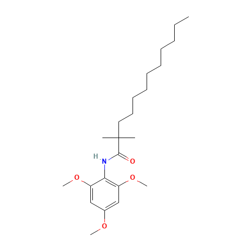 2,2-dimethyl-N-(2,4,6-trimethoxyphenyl)dodecanamide (CAS: 114289-47-3) - Related Chemical Product