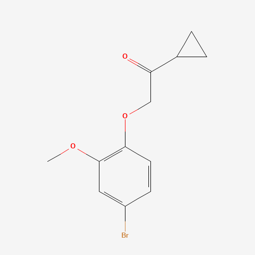 2-(4-bromo-2-methoxyphenoxy)-1-cyclopropylethanone (CAS: 1243253-50-0) - Related Chemical Product