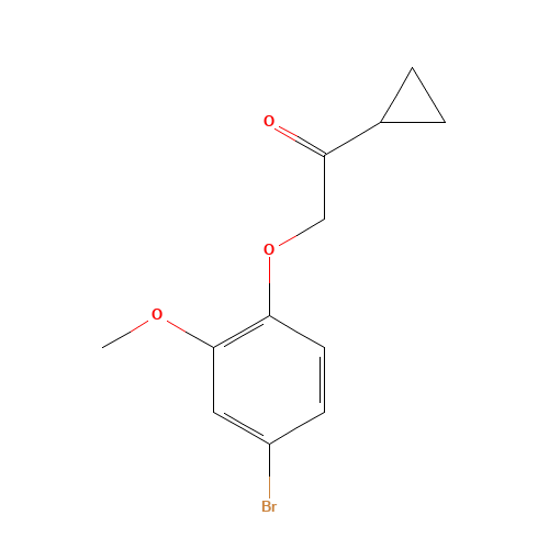 2-(4-bromo-2-methoxyphenoxy)-1-cyclopropylethanone (CAS: 1243253-50-0) - Related Chemical Product