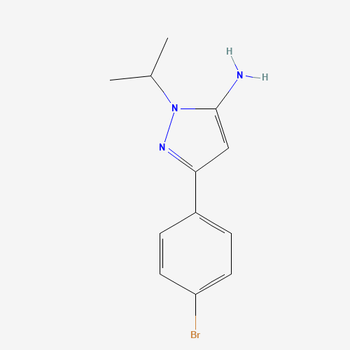 5-(4-bromophenyl)-2-propan-2-ylpyrazol-3-amine (CAS: 1017781-30-4) - Related Chemical Product