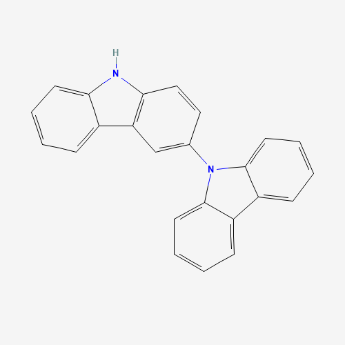 3-carbazol-9-yl-9H-carbazole (CAS: 18628-07-4) - Chemical Structure and Molecular Formula 