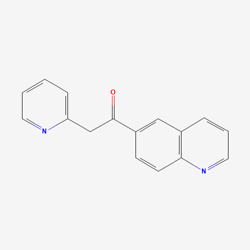 2-pyridin-2-yl-1-quinolin-6-ylethanone (CAS: 813449-21-7) - Chemical Structure and Molecular Formula 