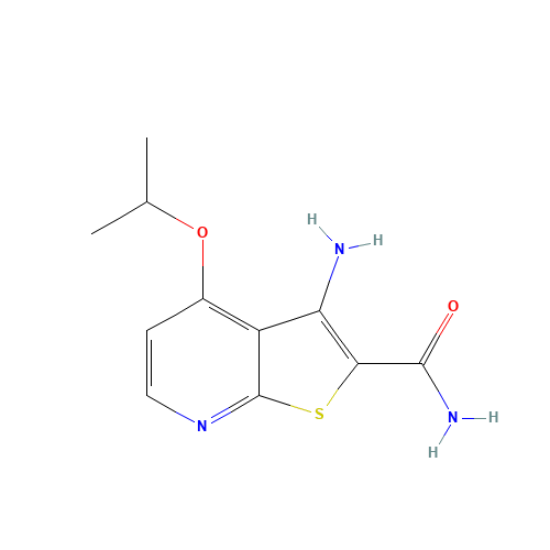 3-amino-4-propan-2-yloxythieno[2,3-b]pyridine-2-carboxamide (CAS: 635731-58-7) - Related Chemical Product