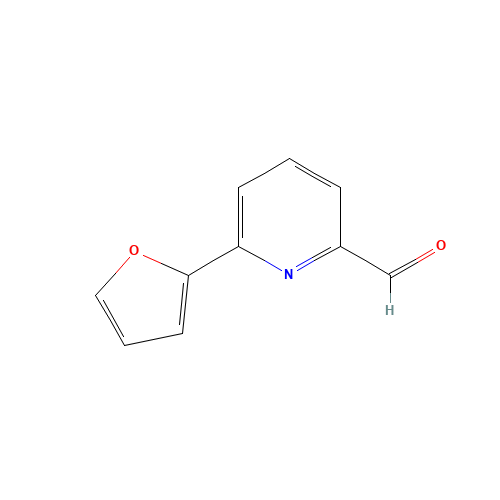 6-(furan-2-yl)pyridine-2-carbaldehyde (CAS: 208110-88-7) - Chemical Structure and Molecular Formula 