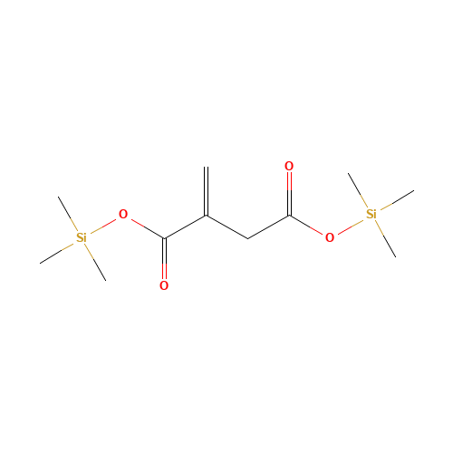 bis(trimethylsilyl) 2-methylidenebutanedioate (CAS: 55494-04-7) - Chemical Structure and Molecular Formula 