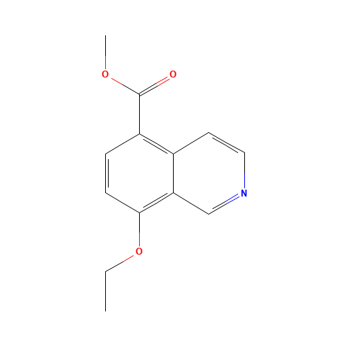 methyl 8-ethoxyisoquinoline-5-carboxylate (CAS: 162615-15-8) - Chemical Structure and Molecular Formula 
