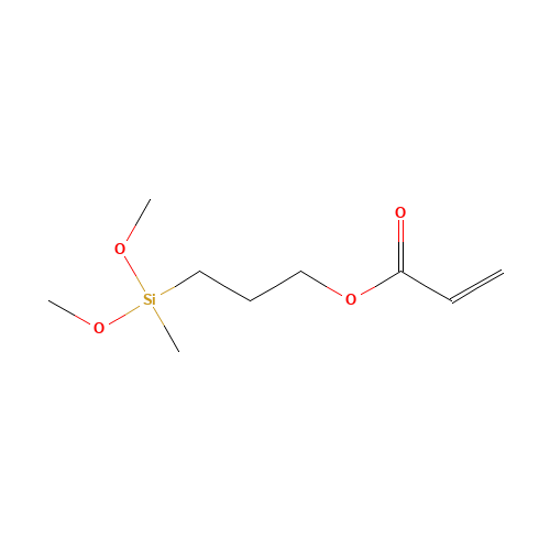 3-[dimethoxy(methyl)silyl]propyl prop-2-enoate (CAS: 13732-00-8) - Chemical Structure and Molecular Formula 