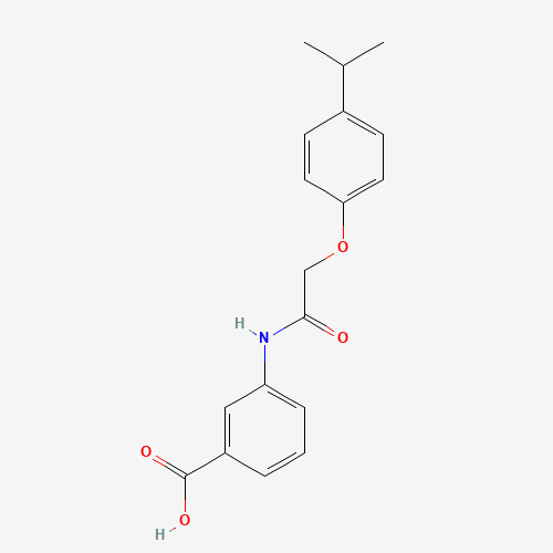 3-[[2-(4-propan-2-ylphenoxy)acetyl]amino]benzoic acid (CAS: 649773-61-5) - Related Chemical Product