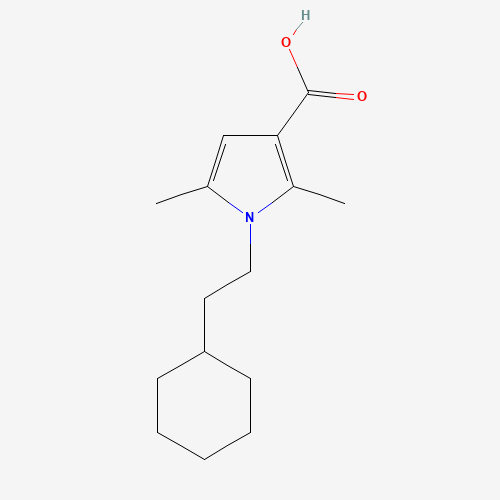 1-(2-cyclohexylethyl)-2,5-dimethylpyrrole-3-carboxylic acid (CAS: 1405494-43-0) - Related Chemical Product
