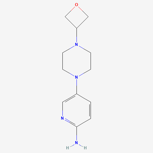 5-[4-(oxetan-3-yl)piperazin-1-yl]pyridin-2-amine (CAS: 1433822-29-7) - Related Chemical Product